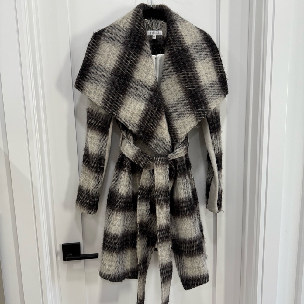 Barneys New York XS wool wrap coat